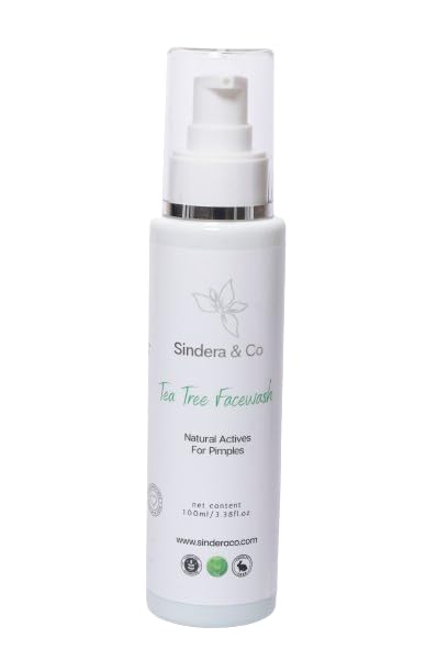 Sindera & Co Tea Pore Cleansing Face Wash for Acne & Oily Skin - Brightening & Clarifying Facial Cleanser for Women & Men | Daily Skincare Routine & Deep Pore Cleansing