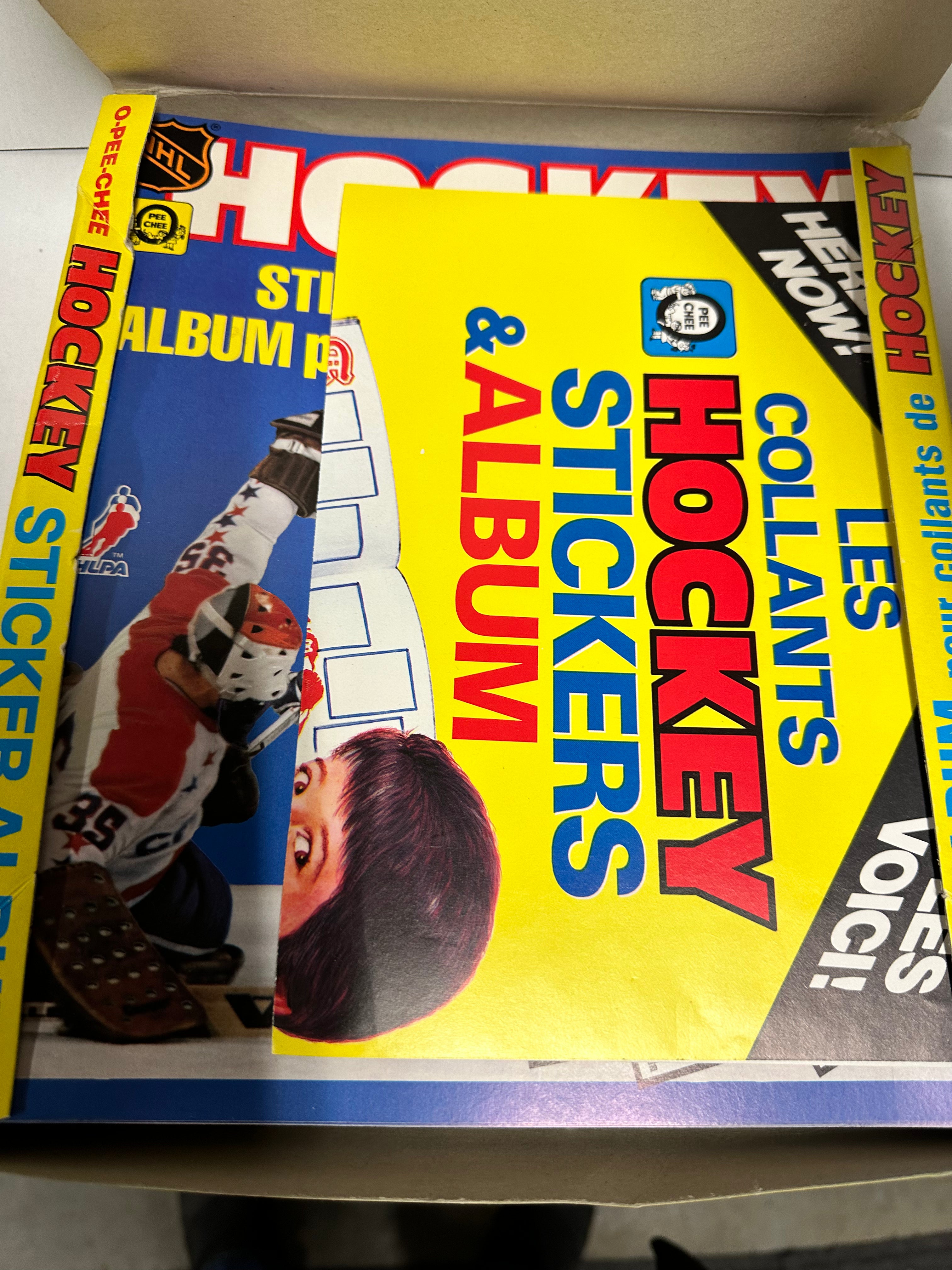 12-Pack OPC Hockey Sticker Albums Box - Collectible Sports Trading Cards for Kids & Adults - Perfect for Gifts, Parties, and Memorabilia Collections