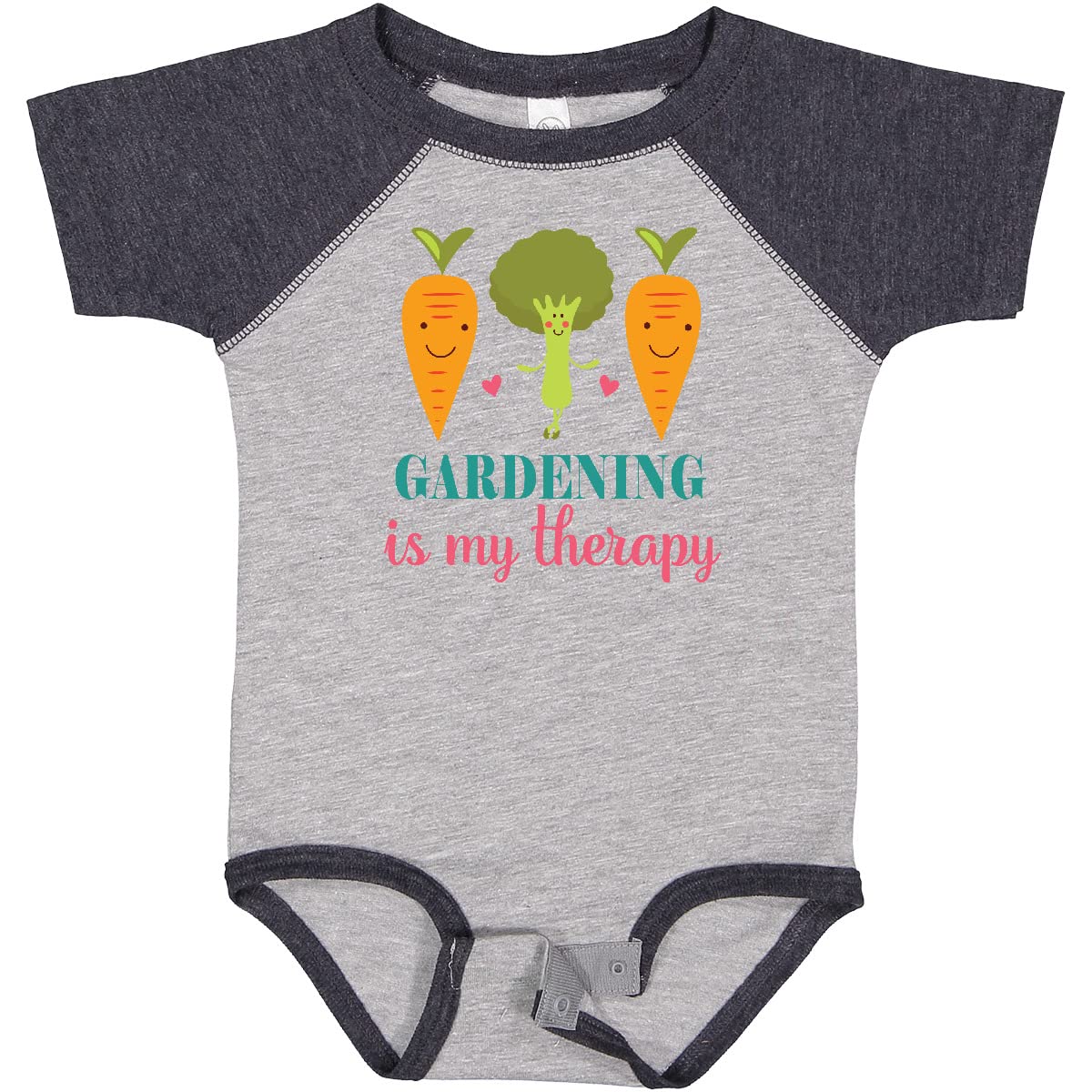 Inktastic Gardening is My Therapy Baby Bodysuit - Cute Organic Cotton Infant Onesie for Gardening Enthusiasts - Perfect for Outdoor Activities, Family Photos & Baby Showers