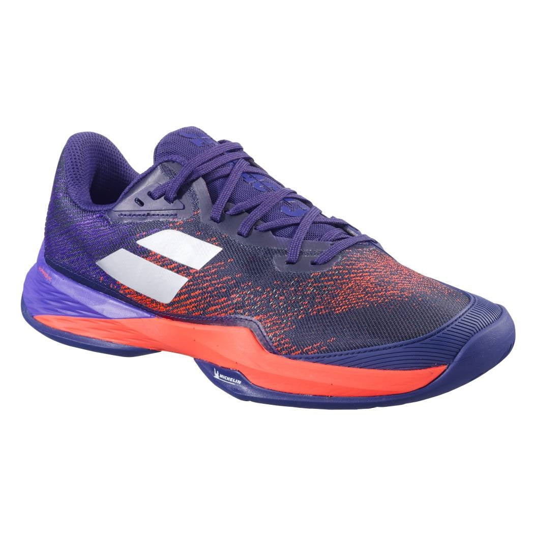 Babolat Jet Mach 3 AC Men's Tennis Shoes - Lightweight Performance Sneakers for Court Play (Blue) | Perfect for Competitive Matches & Training Sessions