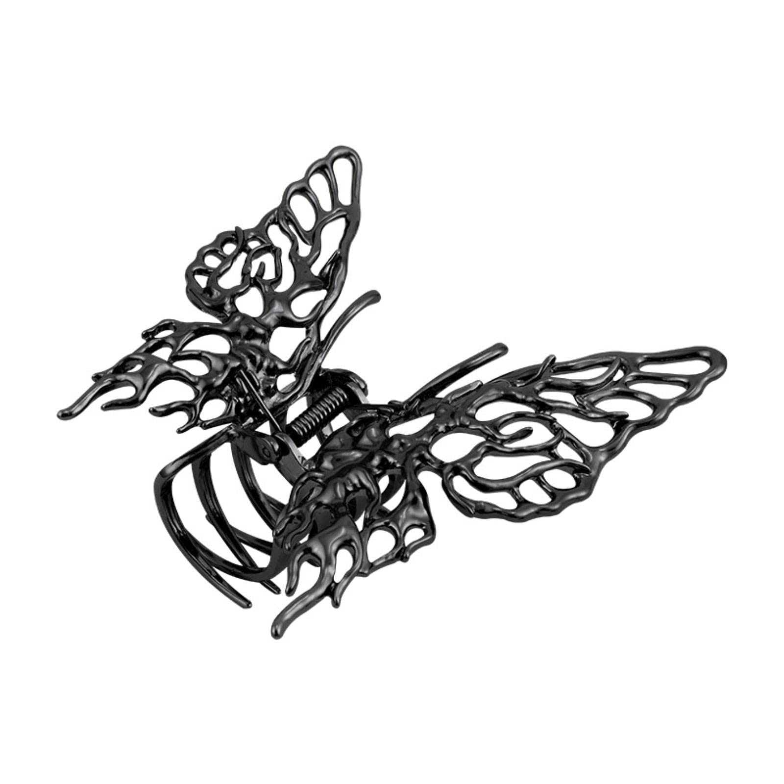Butterfly Hair Clip for Women - Metal Liquid Geometric Hairpin, Headband Hair Accessories for Back Head - Perfect for Parties, Weddings, and Everyday Styling - Wholesale Available