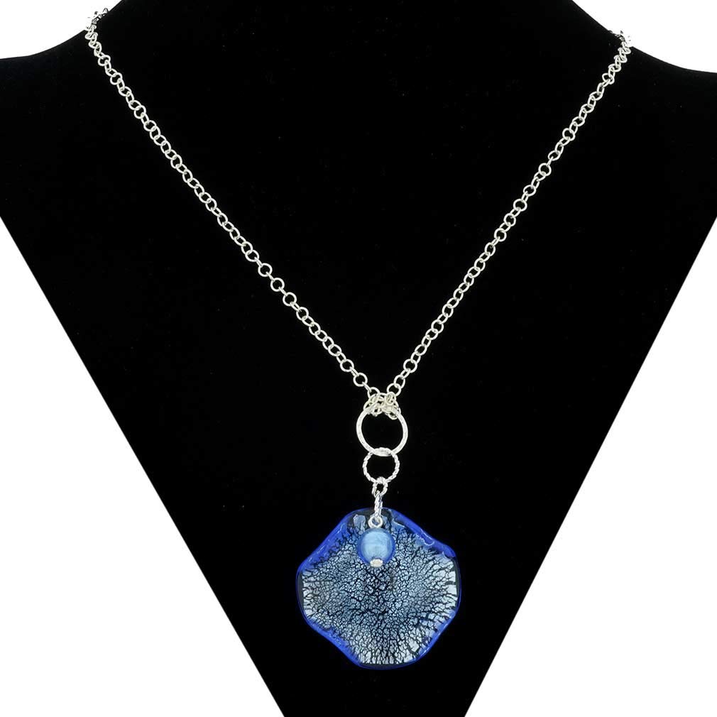 Authentic Murano Glass Pendant Necklace - Handcrafted Venetian Blue Jewelry for Women | Perfect Gift for Birthdays, Anniversaries & Special Occasions