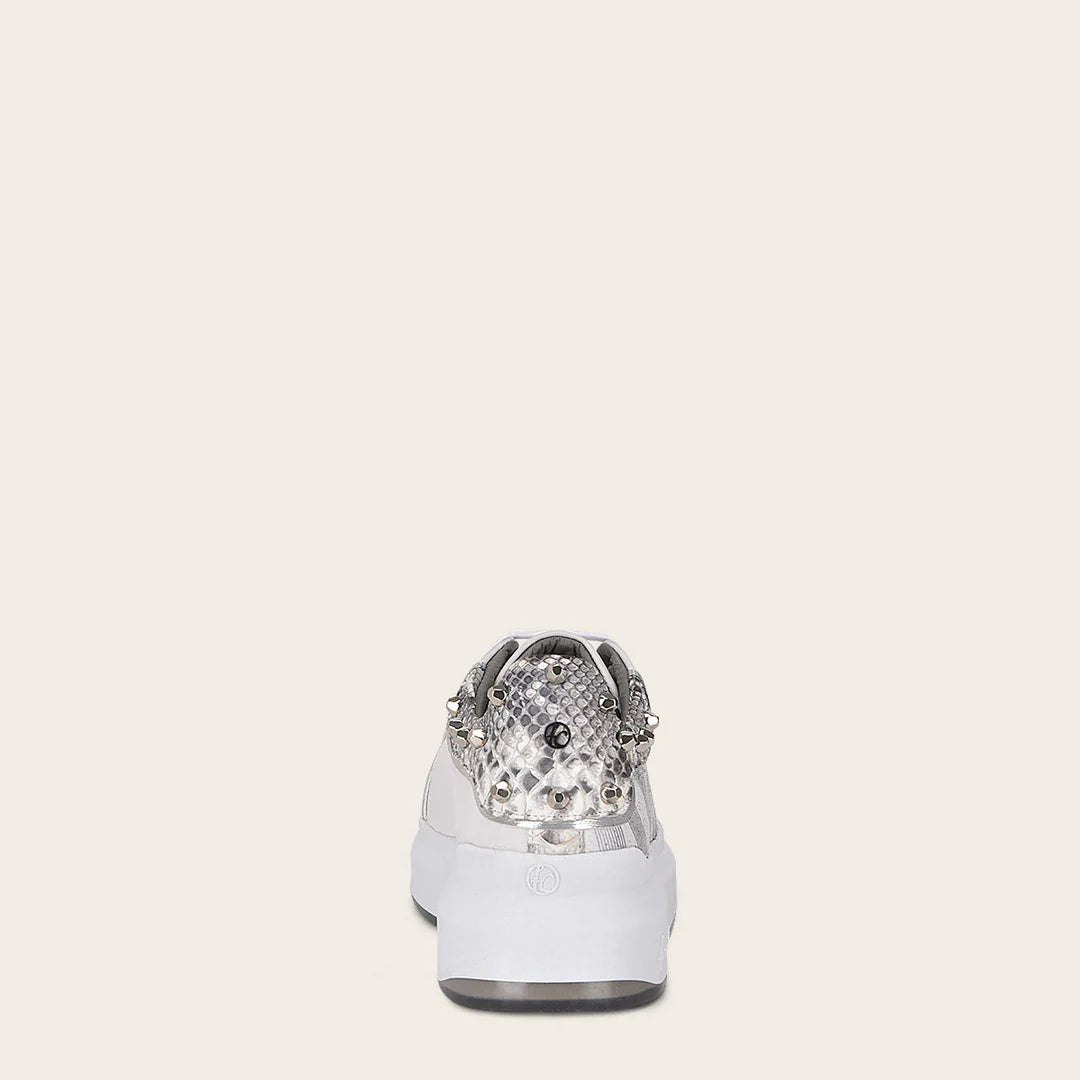 Natural Python Sneakers for Women - Stylish & Comfortable Casual Shoes for Everyday Wear, Work & Outdoor Activities