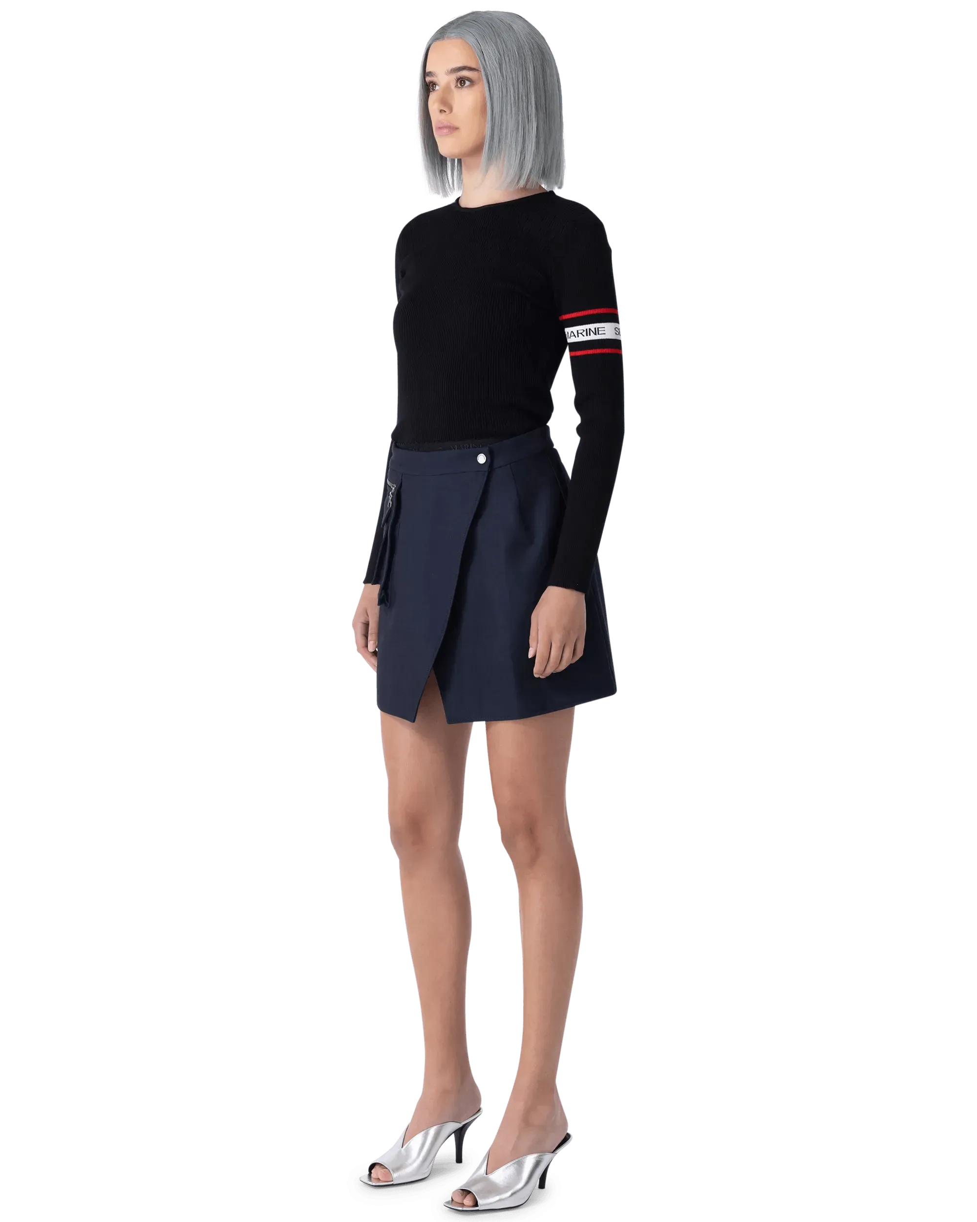 Open Back Ribbed Crewneck Sweater for Women - Soft & Stretchy Knit Pullover - Casual Fall & Winter Fashion - Perfect for Layering, Office Wear & Date Nights