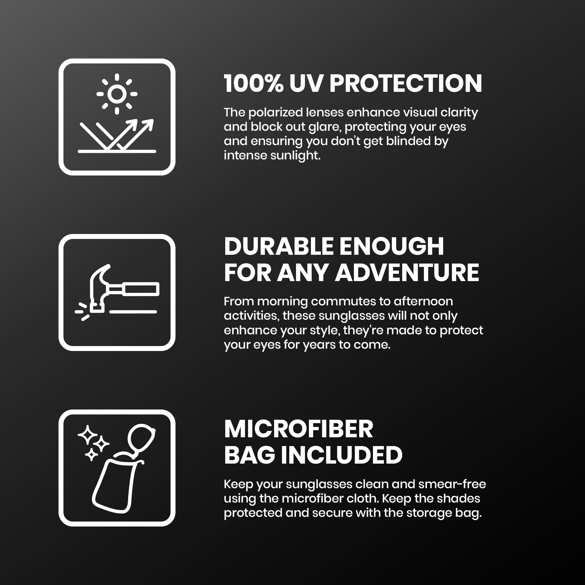 Suncloud Aviator Sunglasses for Men & Women - Polarized UV Protection - Classic Retro Style - Perfect for Driving, Travel & Outdoor Activities
