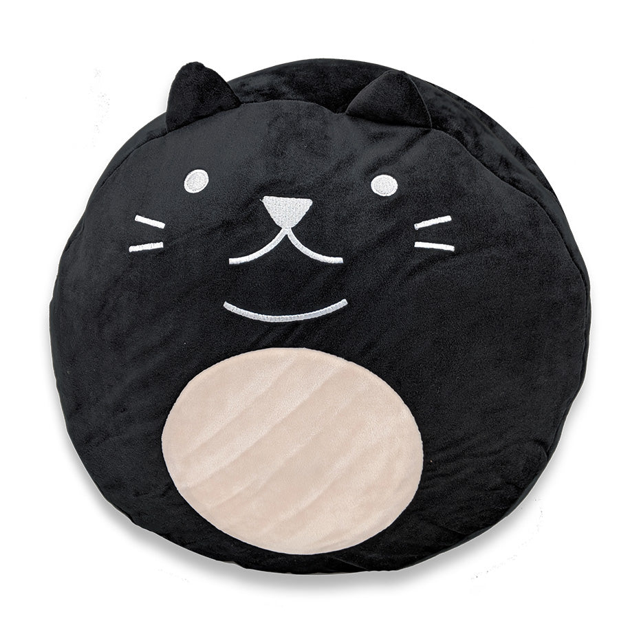 Soft & Cute Squishy Polyester Cat Pillow with Tail & Ears - Purr cilla The Cat Plush Toy for Kids & Adults - Perfect for Bedroom Decor, Couch Cuddling & Stress Relief
