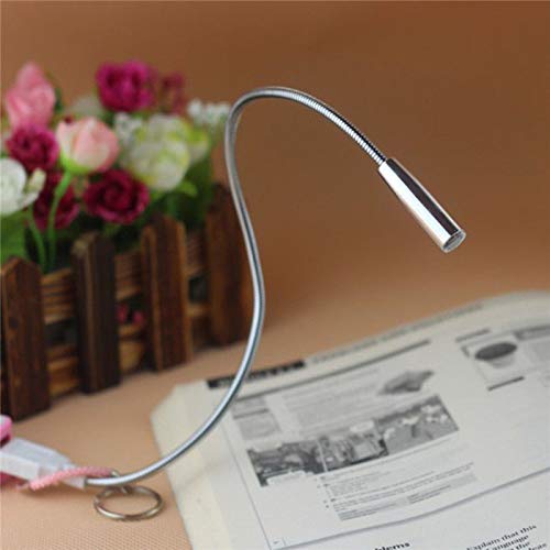USB Flexible Bright LED Night Light Lamp - Portable Metal PC Modern Keyboard Light for Laptop with Gooseneck Tube, Ideal for Home Office, Gaming, and Reading