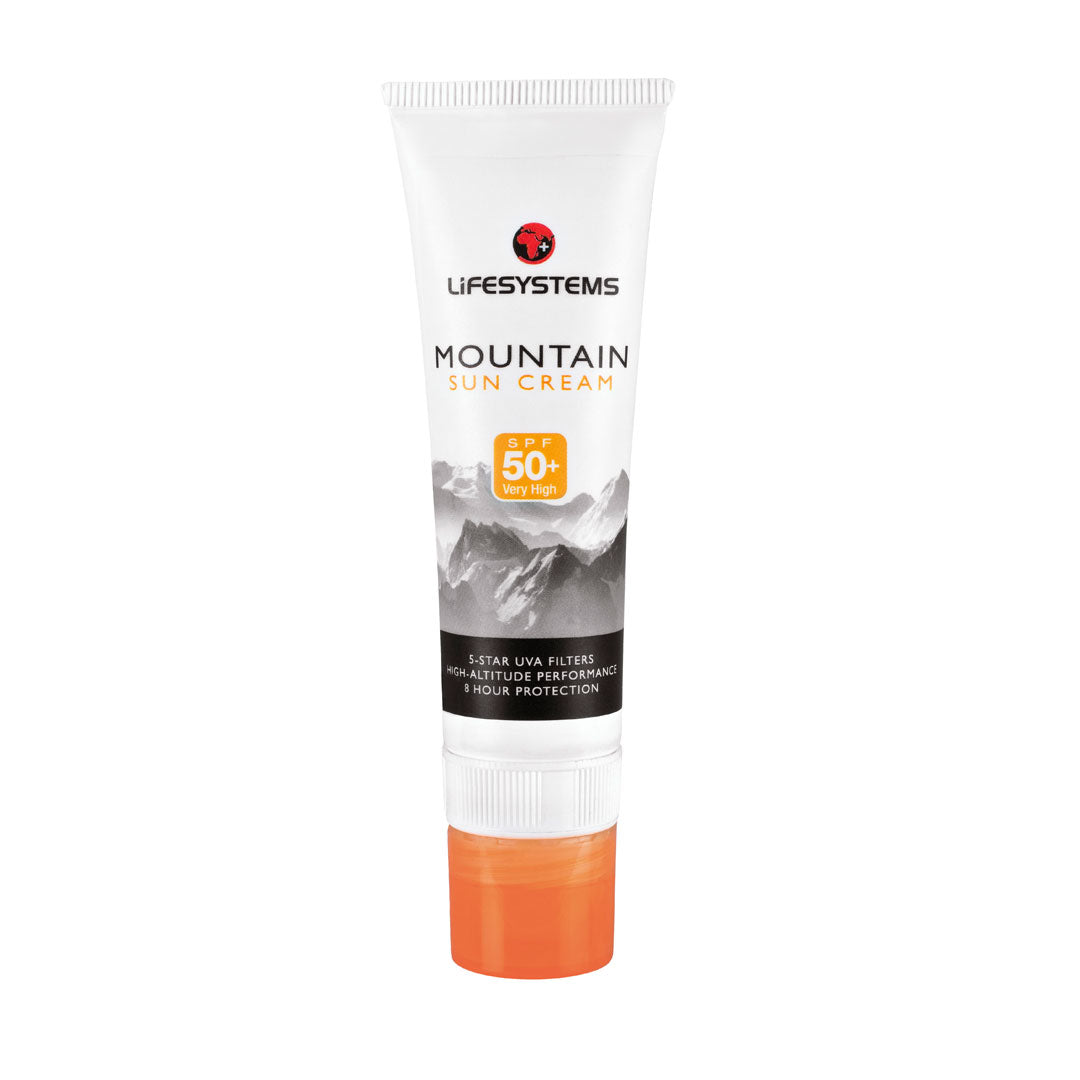 Lifesystems SPF50 Mountain Sun Cream & Lip Salve Stick 20ml - High Protection Sunscreen for Hiking, Climbing & Outdoor Adventures