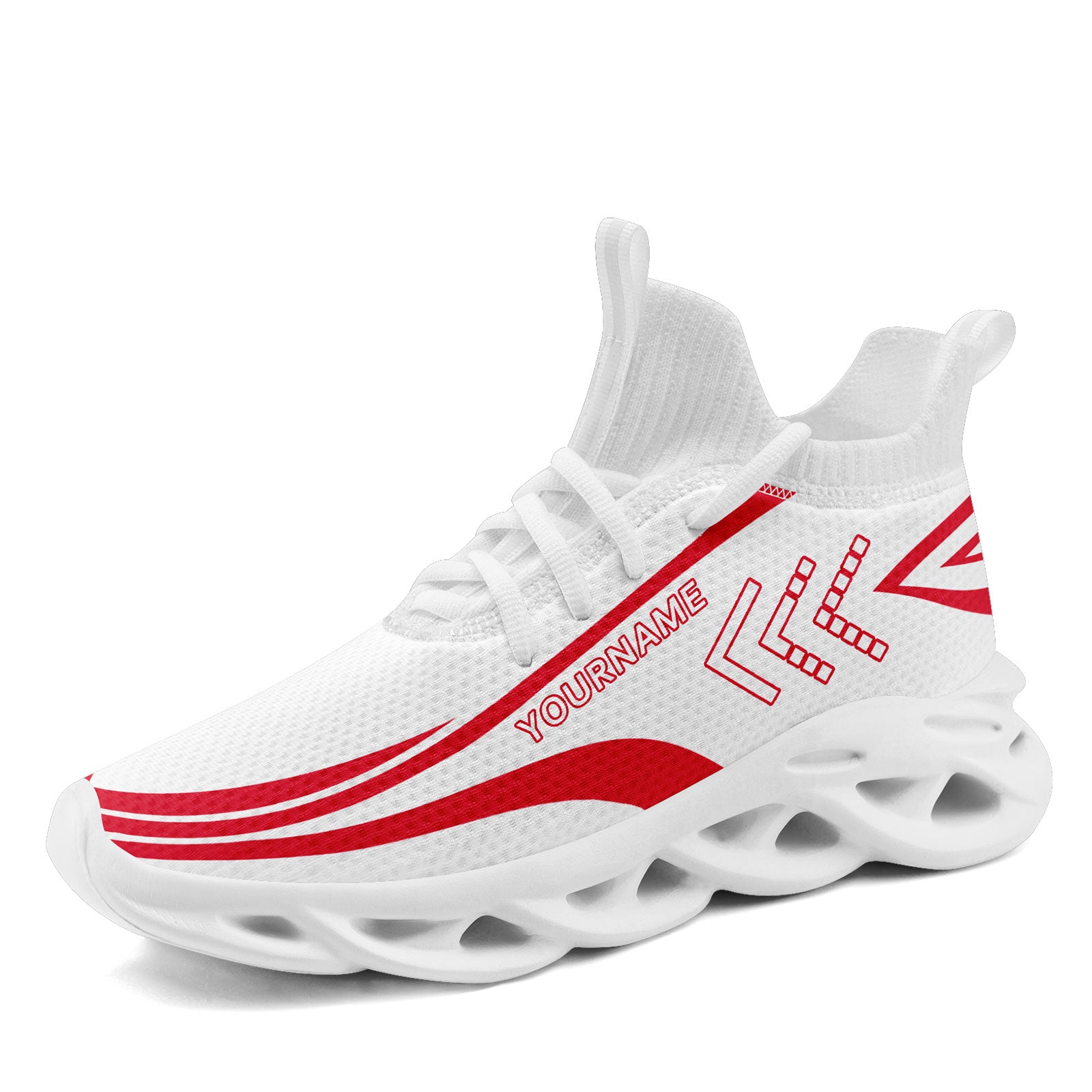 Custom Maxsoul Personalized Sneakers for Men - Breathable Running Shoes with Arch Support (Style FN030A D023002, Size 13) - Perfect for Jogging, Gym Workouts & Casual Wear