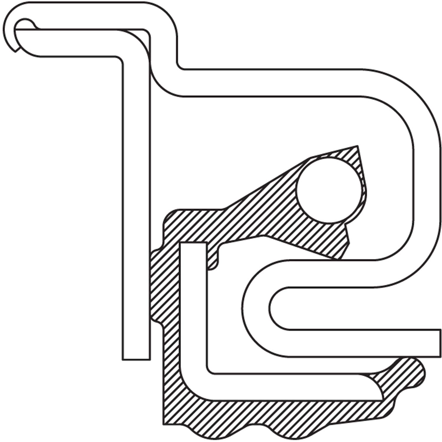 National 370165A Oil Bath Seal - Heavy Duty Oil Seal for Automotive, Industrial & Agricultural Equipment - Perfect for Engines, Pumps & Gearboxes