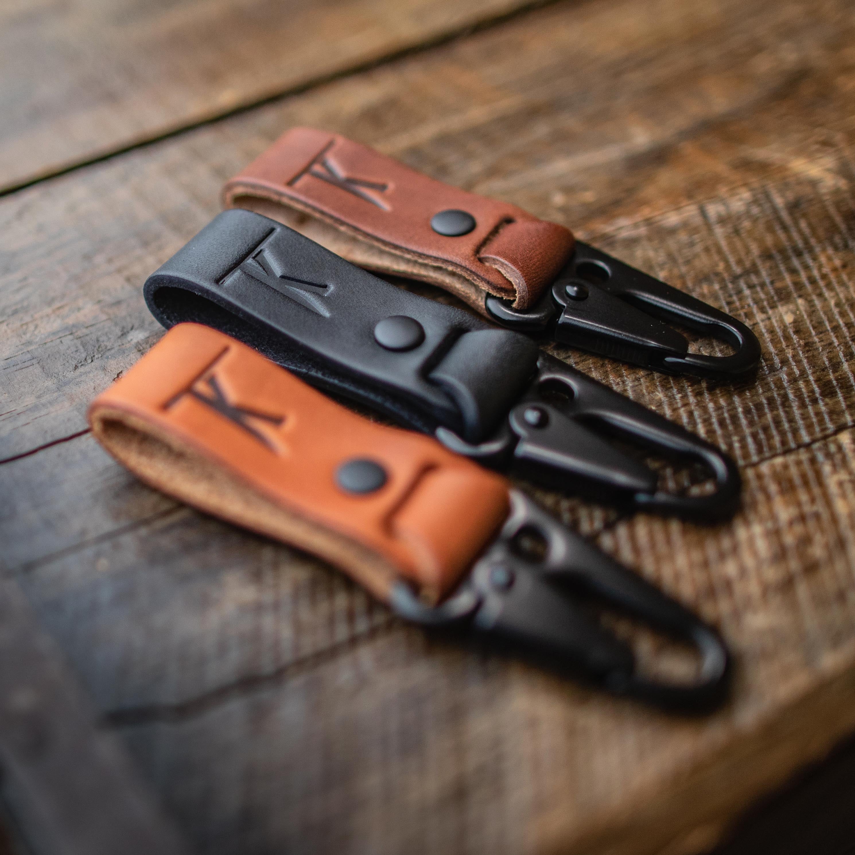 Premium Handmade Leather Key Loop Belt - Durable & Stylish Key Holder for Everyday Carry, Travel & Outdoor Adventures