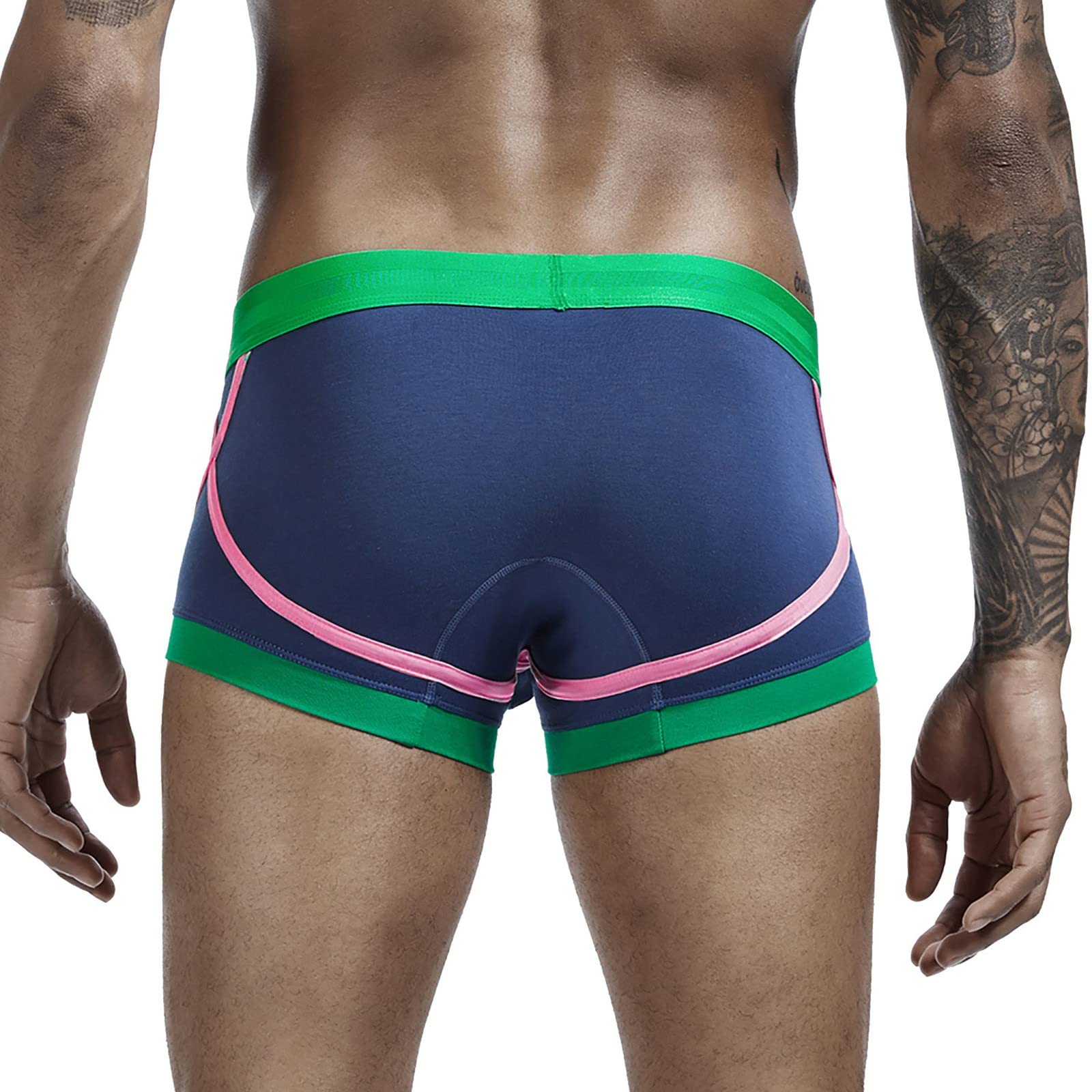 **Men's Printed Cotton Underwear Set - Comfortable Matching Pajama Pants & Boxer Briefs for Home, Sleep & Lounge | Soft Breathable Casual Underwear for Men**
