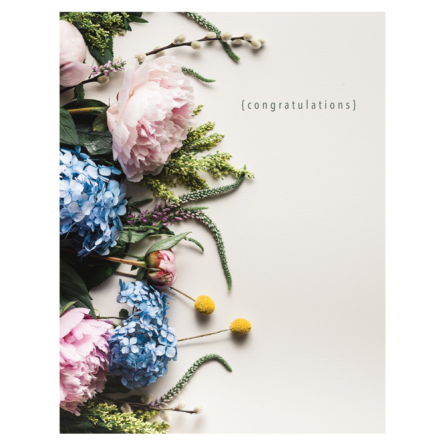 Congratulations Bouquet Card - Elegant Floral Greeting Card for Graduation, Wedding & Special Occasions - Perfect Gift for Celebrations & Milestones