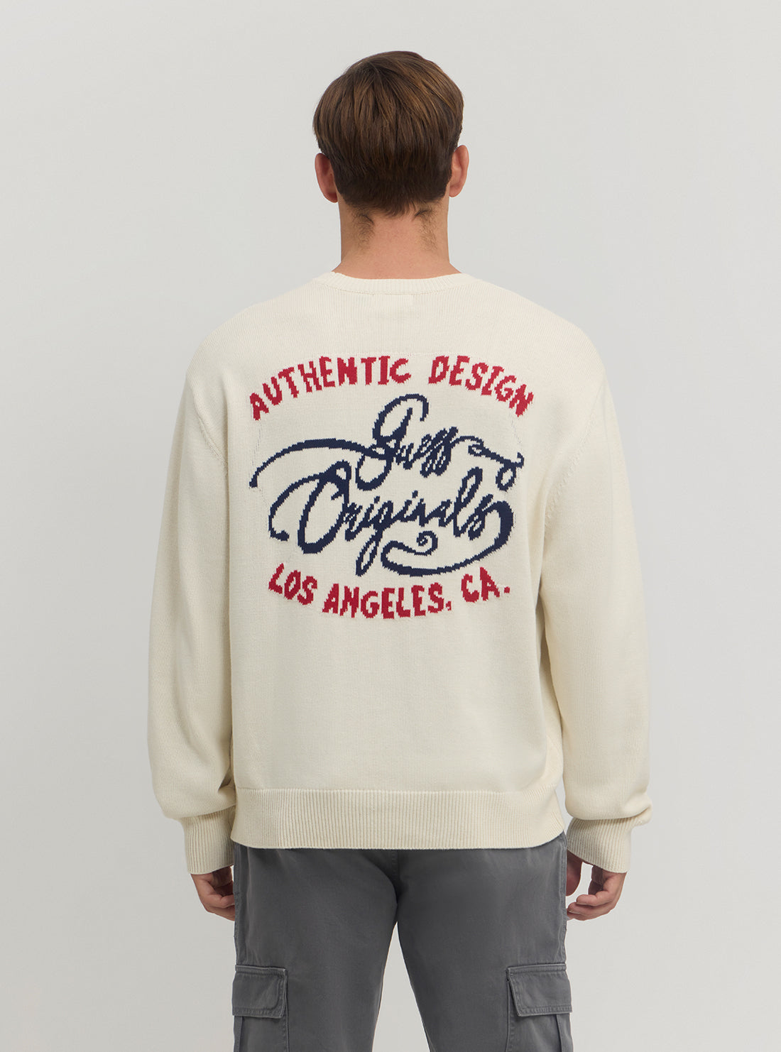 Guess Originals Embellished Sweater for Women - Stylish Knit Pullover with Rhinestone Details | Perfect for Casual Outfits, Date Nights & Holiday Parties