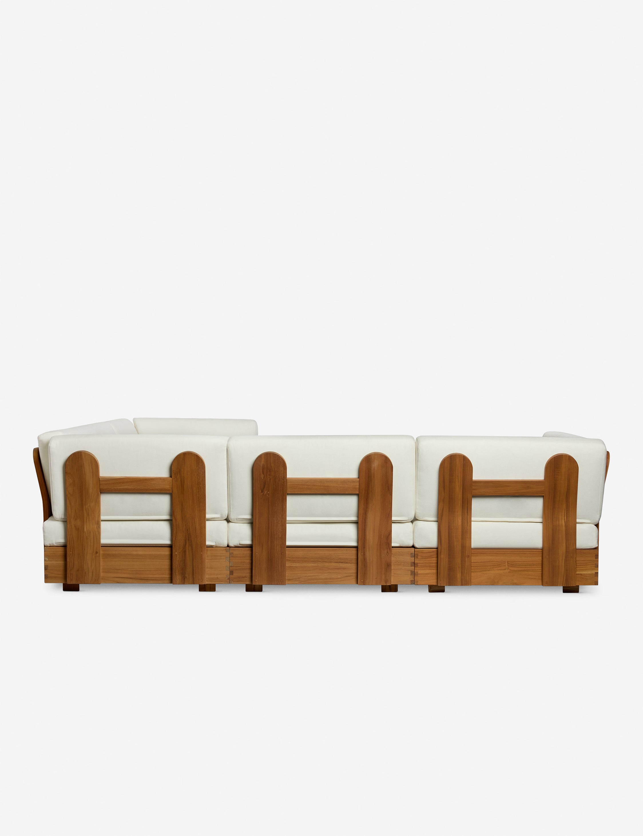 Abbot Outdoor Modular Corner Sectional Sofa by Sarah Sherman Samuel - Water-Resistant Patio Furniture Set for Backyard, Poolside & Garden Lounge