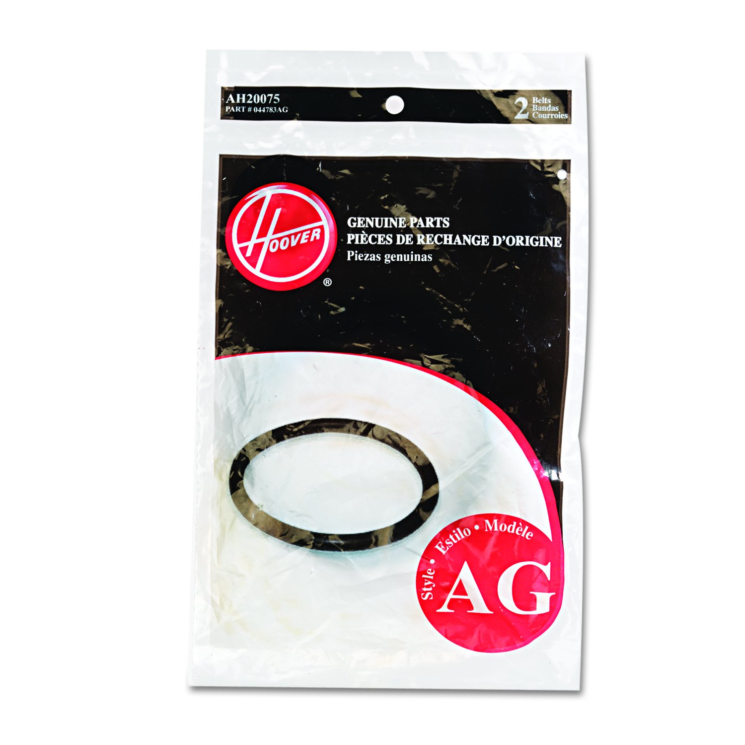 Hoover Commercial AH20075 Replacement Belt (2-Pack) for Guardsman Vacuum Cleaners - Compatible with Upright & Canister Vacuums for Home & Office Cleaning