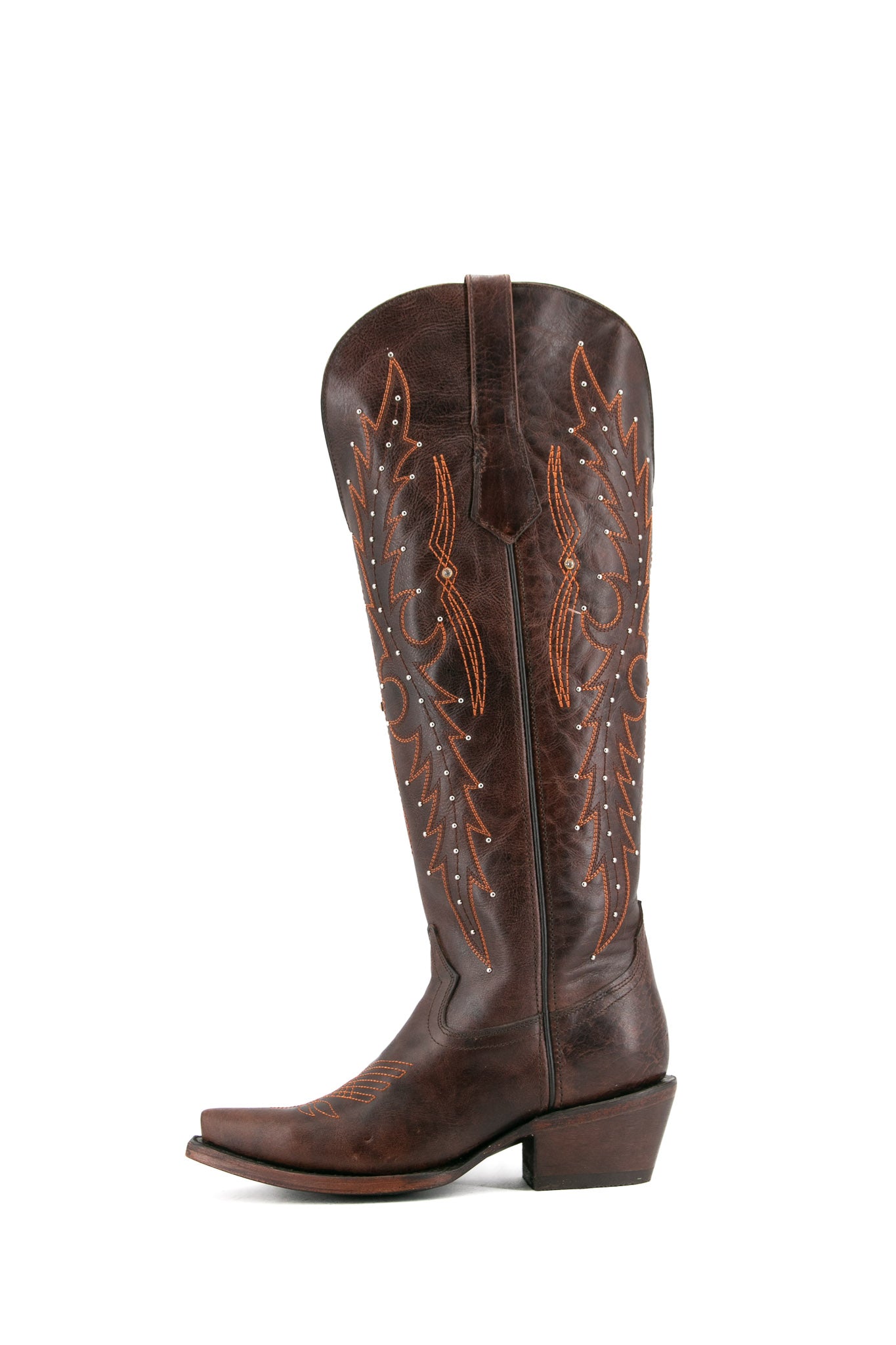 Paulina Women's Tall Wide Calf Cowgirl Boots - Comfortable Snip Toe Western Riding Boots for Country Dancing, Rodeo & Outdoor Activities