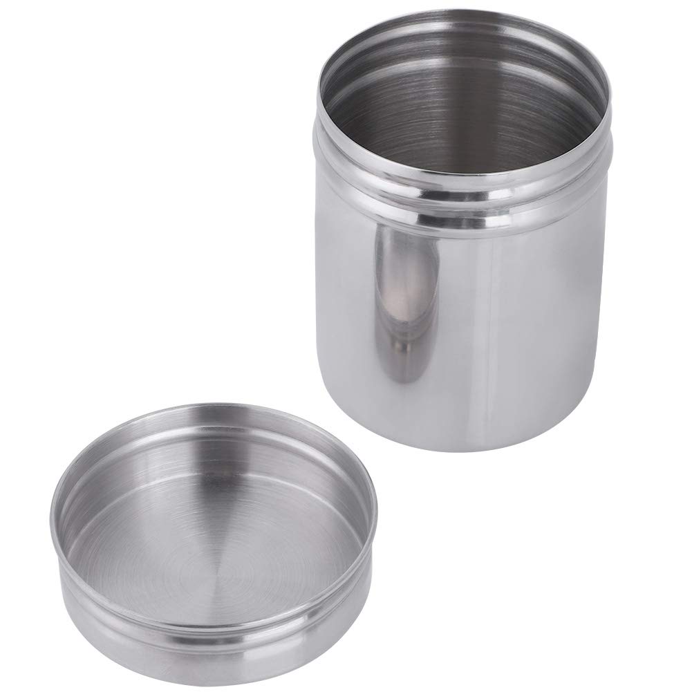 Stainless Steel Airtight Food Storage Jar - Sealed Kitchen Container for Coffee, Tea, Sugar & Spices | Portable Canister for Coffee Grounds, Beans & Dry Goods | Perfect for Kitchen Counter, Pantry & Camping Use