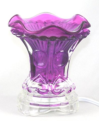 Glass Electric Oil Warmer with Adjustable Dimmer Switch - Aromatherapy Essential Oil Diffuser for Home, Spa, Yoga & Relaxation