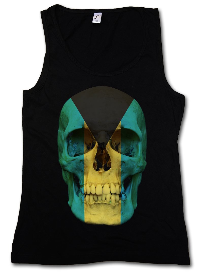 Urban Backwoods Classic Bahamas Skull Flag Women's Tank Top - Gym, Fitness & Training Shirt for Workouts, Running & Casual Wear