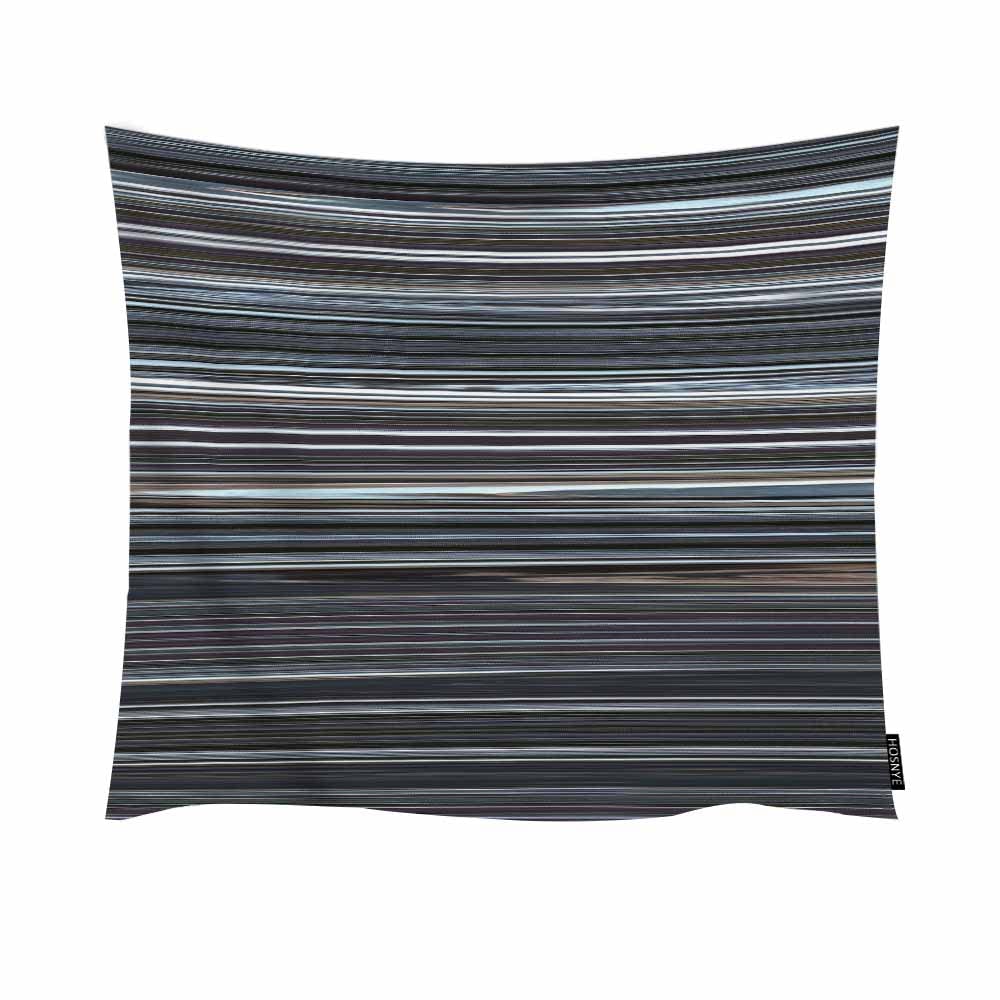 HOSNYE Black and White Striped Tapestry - Kaleidoscope Geometric Pattern Wall Hanging Art for Bedroom, Living Room, Dorm Decor - 80x60 Inch Boho Chic Home Decor for Aesthetic Wall Display & Photo Backdrop