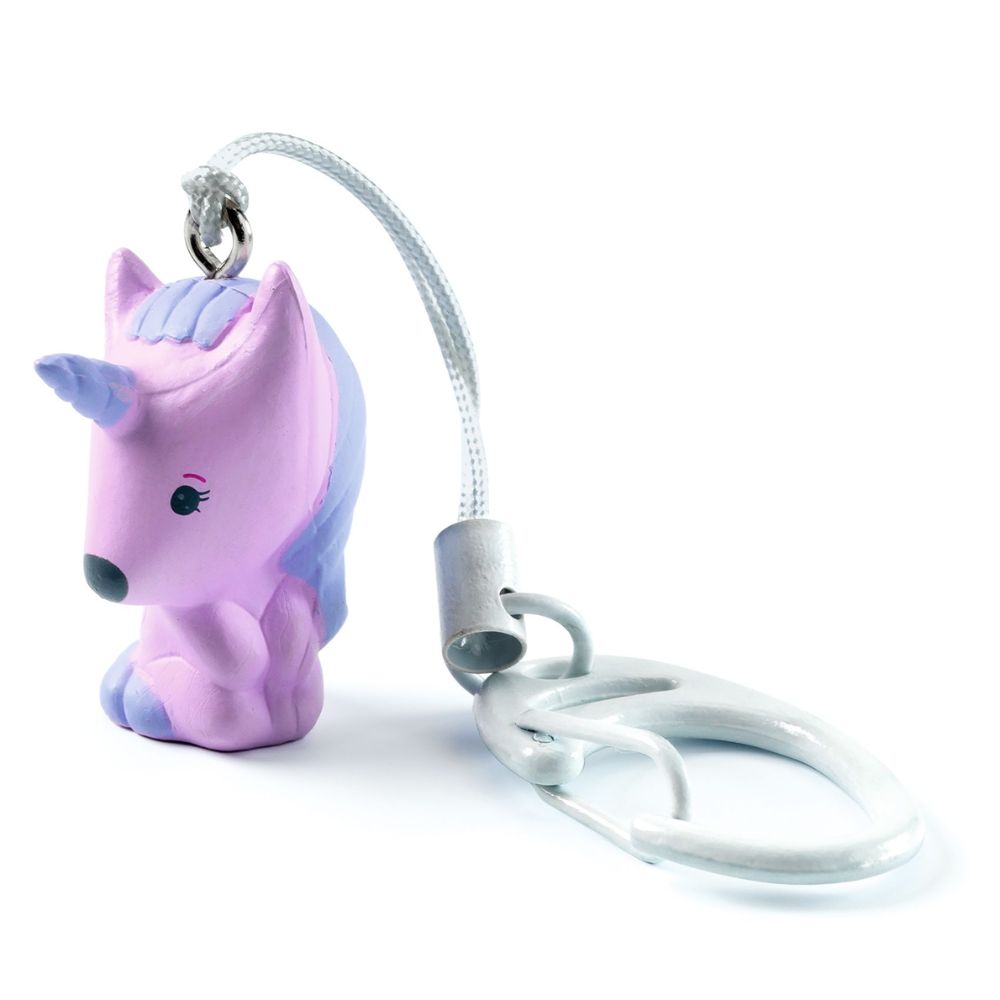 Djeco Tinyly Keyring - Cute Animal Keychain for Girls, Unique Birthday Gifts & Party Favors - Perfect for Backpacks, School Bags and Everyday Use