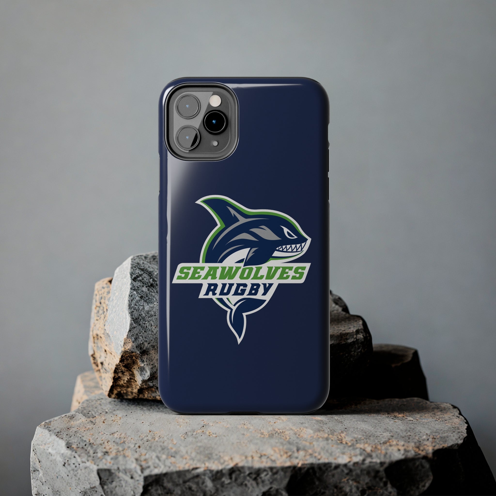 Seawolves Navy Rugged Phone Case - Shockproof & Durable Protection for iPhone & Samsung - Perfect for Outdoor Adventures, Work & Daily Use
