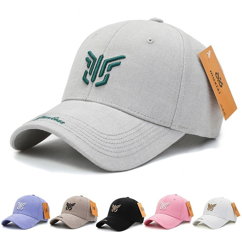 Stylish Unisex Baseball Cap - Embroidered Cotton Snapback for Men & Women - Spring Summer Sun Hat for Hip Hop, Fishing & Outdoor Activities