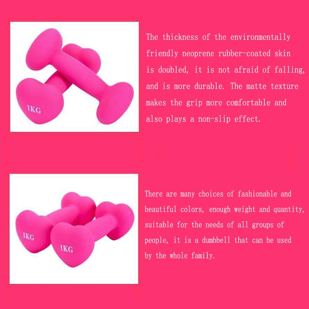 1.5kg Neoprene Dumbbells for Women & Men - Lightweight Home Gym Weights for Arm, Ab Workouts, Pilates, Yoga & Fitness Training - Perfect for Small Spaces & Travel