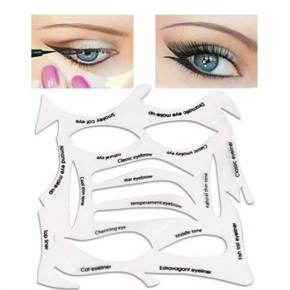 Quick Makeup Stencils for Eyeliner, Eyebrows & Eyeshadow - Reusable Beauty Tool with Multiple Shapes | Perfect for Professional Makeup & DIY Beauty at Home