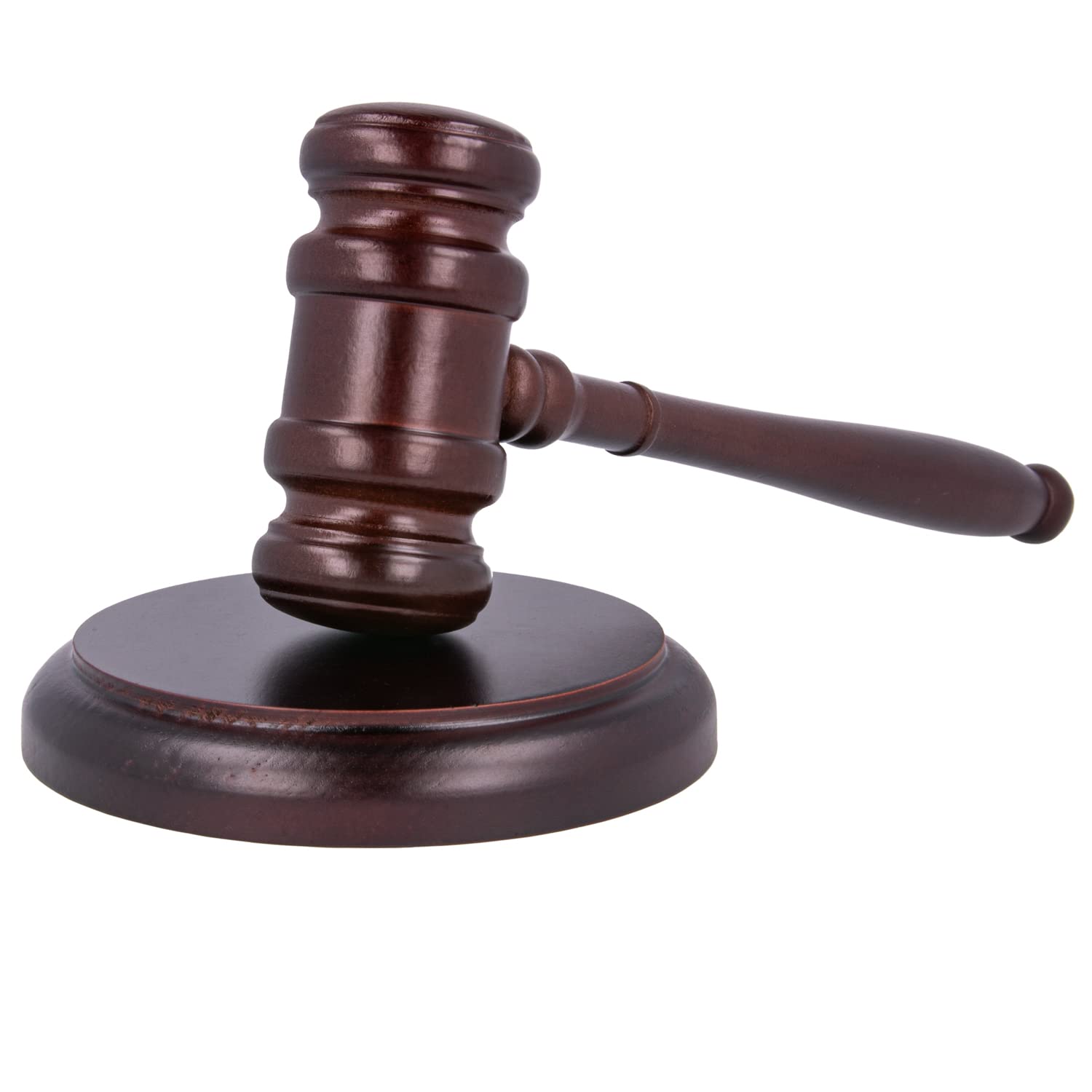 ExcelMark Wooden Gavel with Sound Block - Judge Hammer for Courtroom, Auctions & Cosplay - Lawyer, Judge Costume Accessory - Durable Wooden Gavel for Legal Ceremonies, School Mock Trials & Theatrical Performances