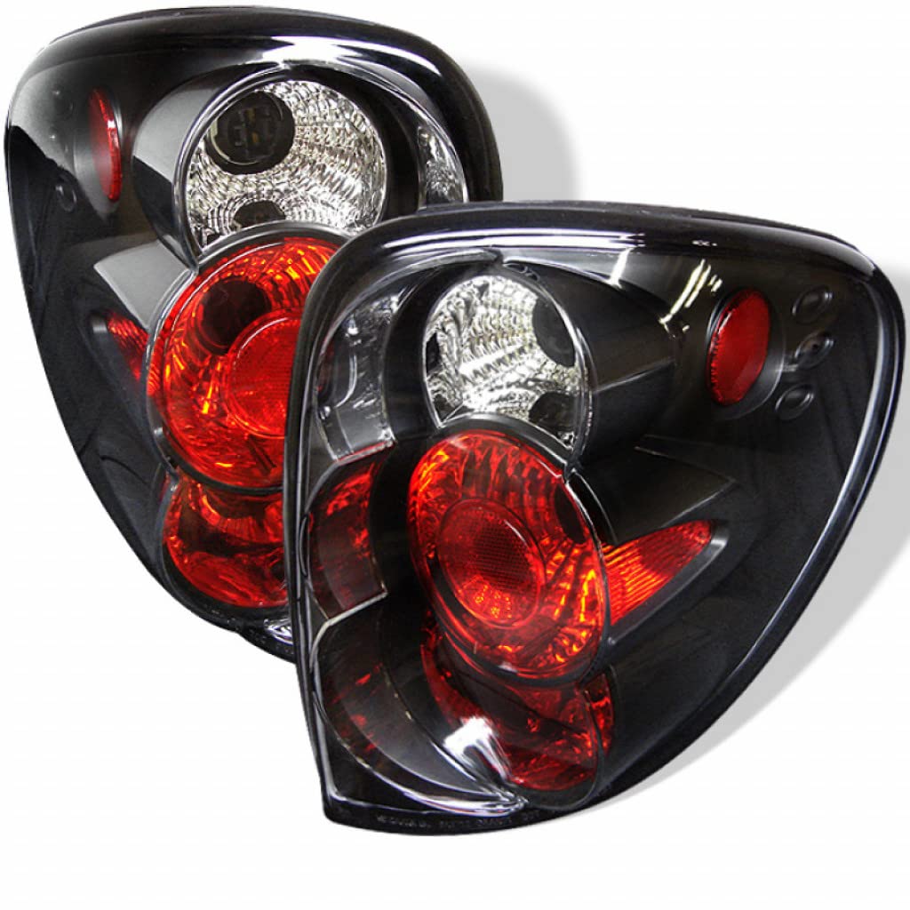Spyder Euro Style Black Tail Lights Pair for Dodge Caravan & Grand Caravan 2001-2007 | Model 5002211 | Upgrade Your Van's Rear Appearance for Night Driving & Enhanced Safety