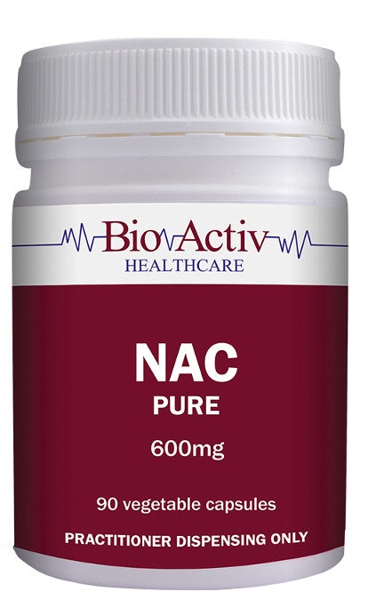 BioActiv Healthcare NAC Pure 600mg Supplement - Supports Liver Health & Detoxification - Ideal for Daily Wellness & Immune Support