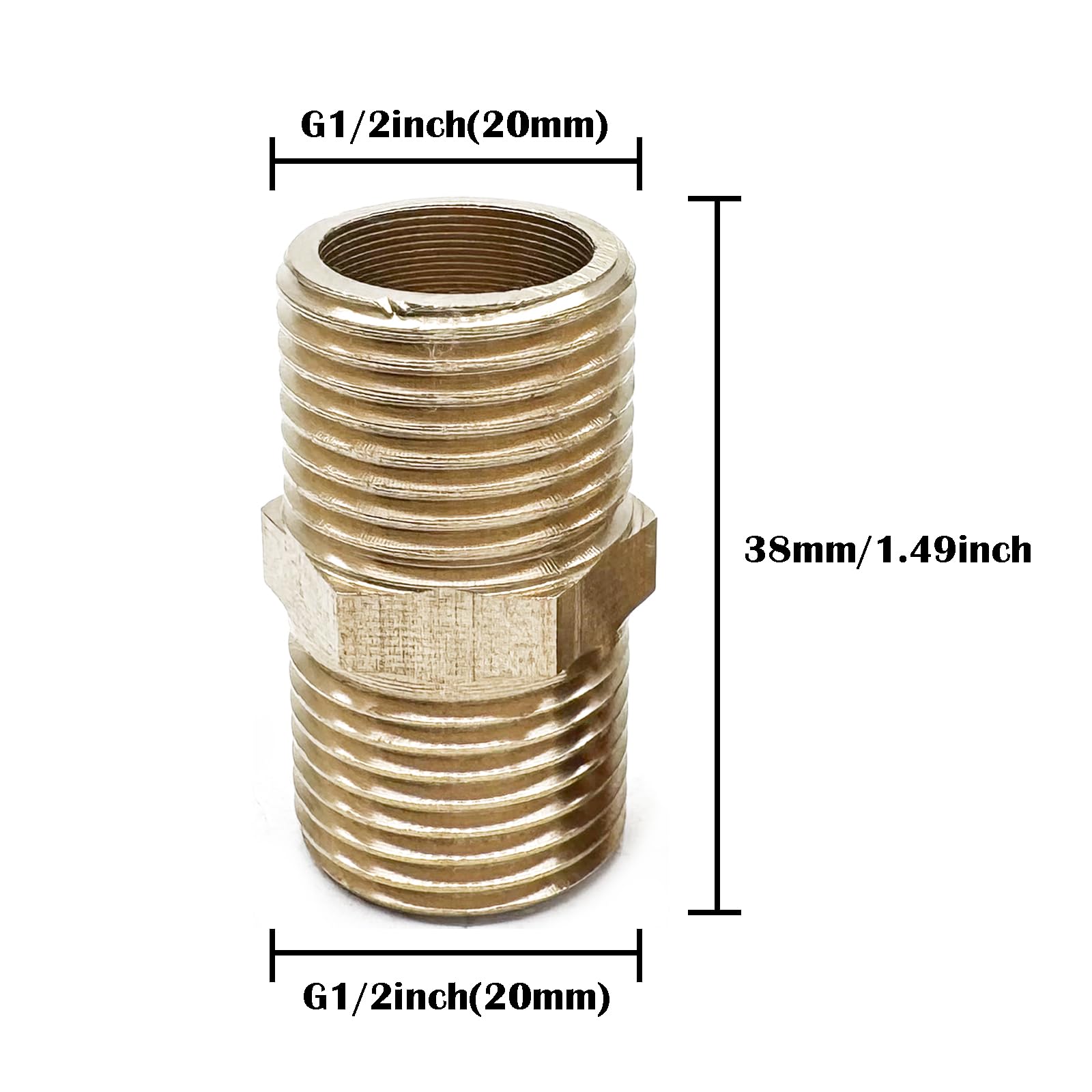 2Pcs 1/2