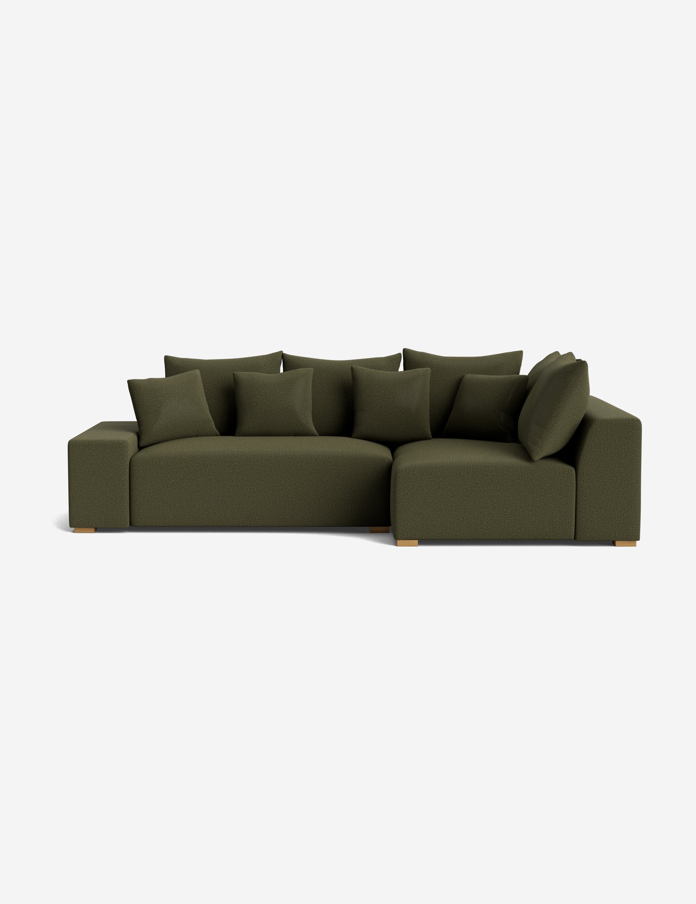 Stylish Clayton Sectional Sofa - Modern L-Shaped Couch for Living Room, Family Room & Home Theater - Comfortable Fabric Upholstery with Reversible Chaise