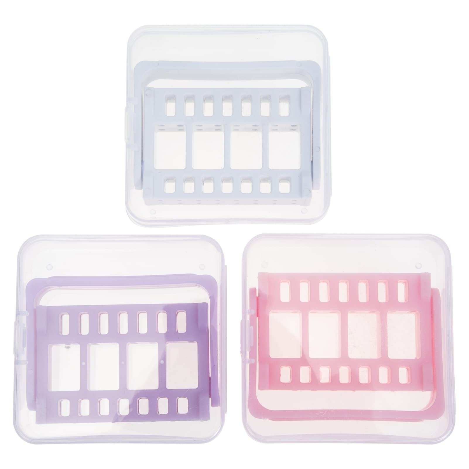Minkissy 3Pcs Nail Drill Bit Holder - Portable Manicure Tool Organizer with Grinding Head Bracket & Keychain for Nail Clippers, Polish Bits Storage - Perfect for Salon Professionals & Home Nail Care