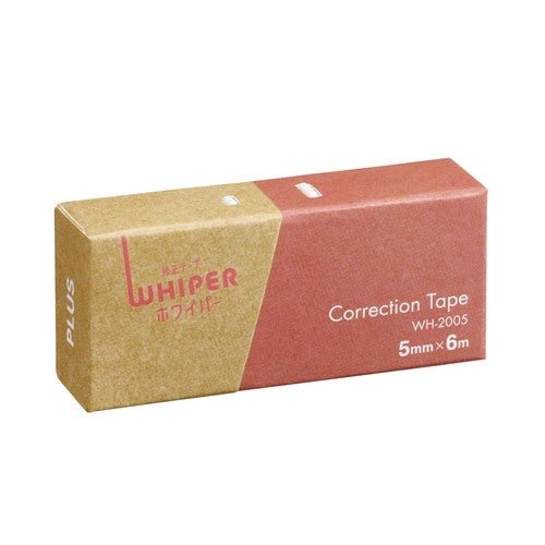 Whisper Paper Correction Tape - 5 Pack, Smooth & No-Residue White Out Tape for Office, School, Homework - Perfect for Documents, Notebooks, and Exams