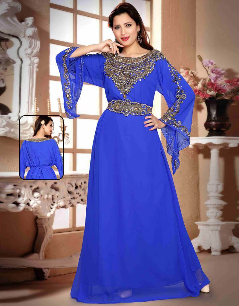 Elegant A-Line Kaftan Dress with Adjustable Waist Belt - Perfect for Beach Vacations, Summer Parties & Boho Fashion