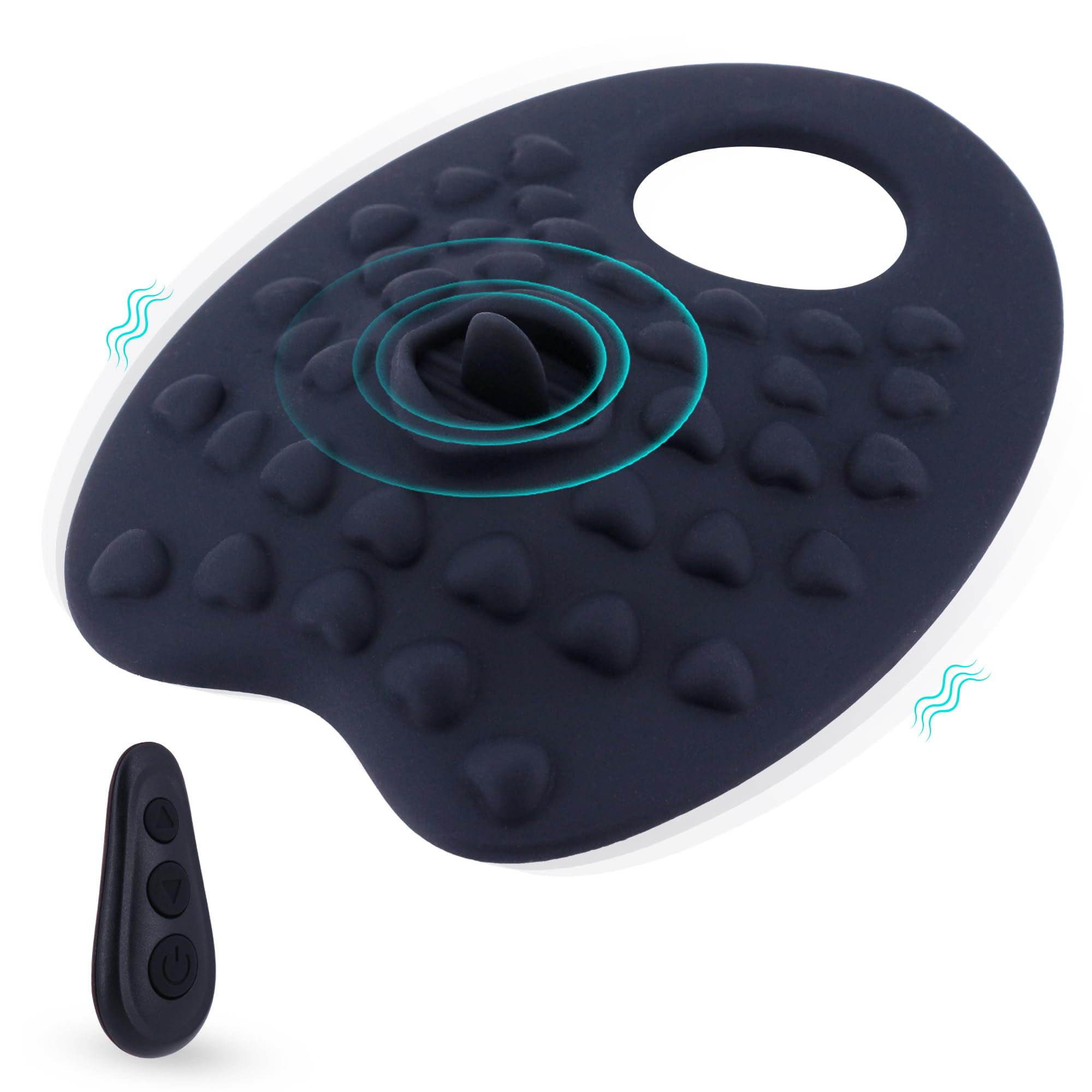 10 Speed Remote Control Clitoral Vibrator & Silicone Cock Ring - Dual Stimulation Sex Toy for Men, Women & Couples - Enhance Intimacy & Pleasure in Bedroom & Long Distance Play