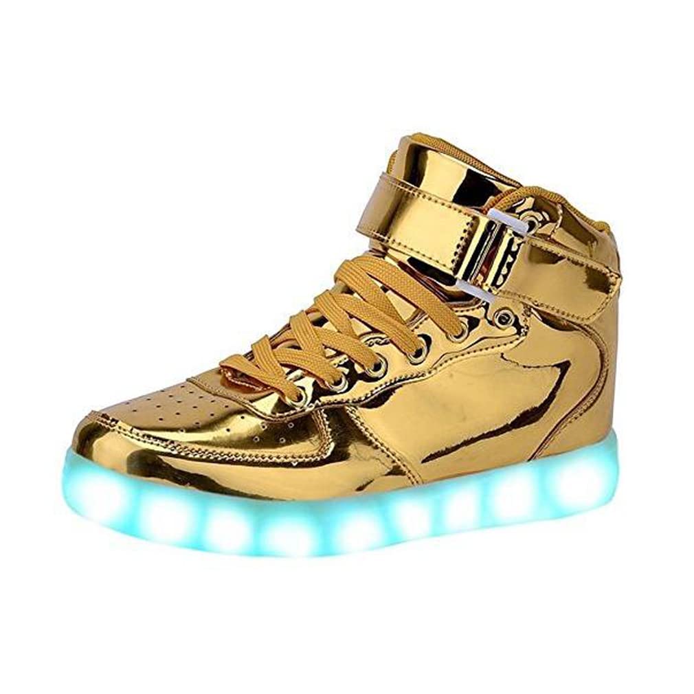 HIWISH LED Light Up Shoes - High Top USB Rechargeable Glowing Sneakers for Men, Women, Boys & Girls | Perfect for Night Running, Raves, Parties & Festivals