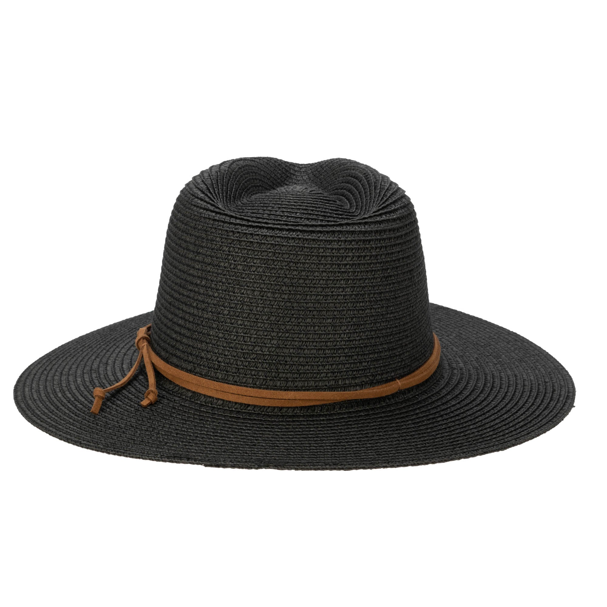 Stylish Men's Paperbraid Fedora Hat with Faux Suede Looped Braid Design - Perfect for Outdoor Adventures, Casual Wear, and Special Occasions