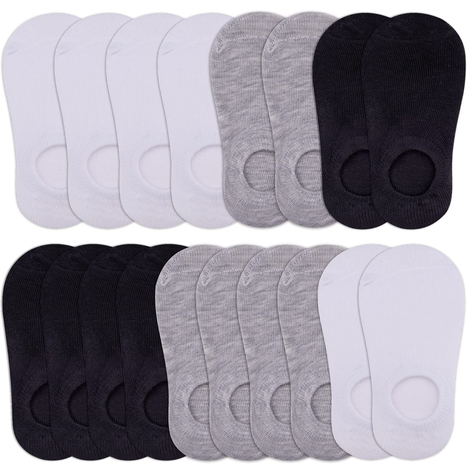 FEQO 18 Pairs Toddler No Show Socks - Low Cut Kids Ankle Socks for Boys & Girls (1-5 Years) - Soft Breathable Cotton - Perfect for School, Play & Everyday Wear