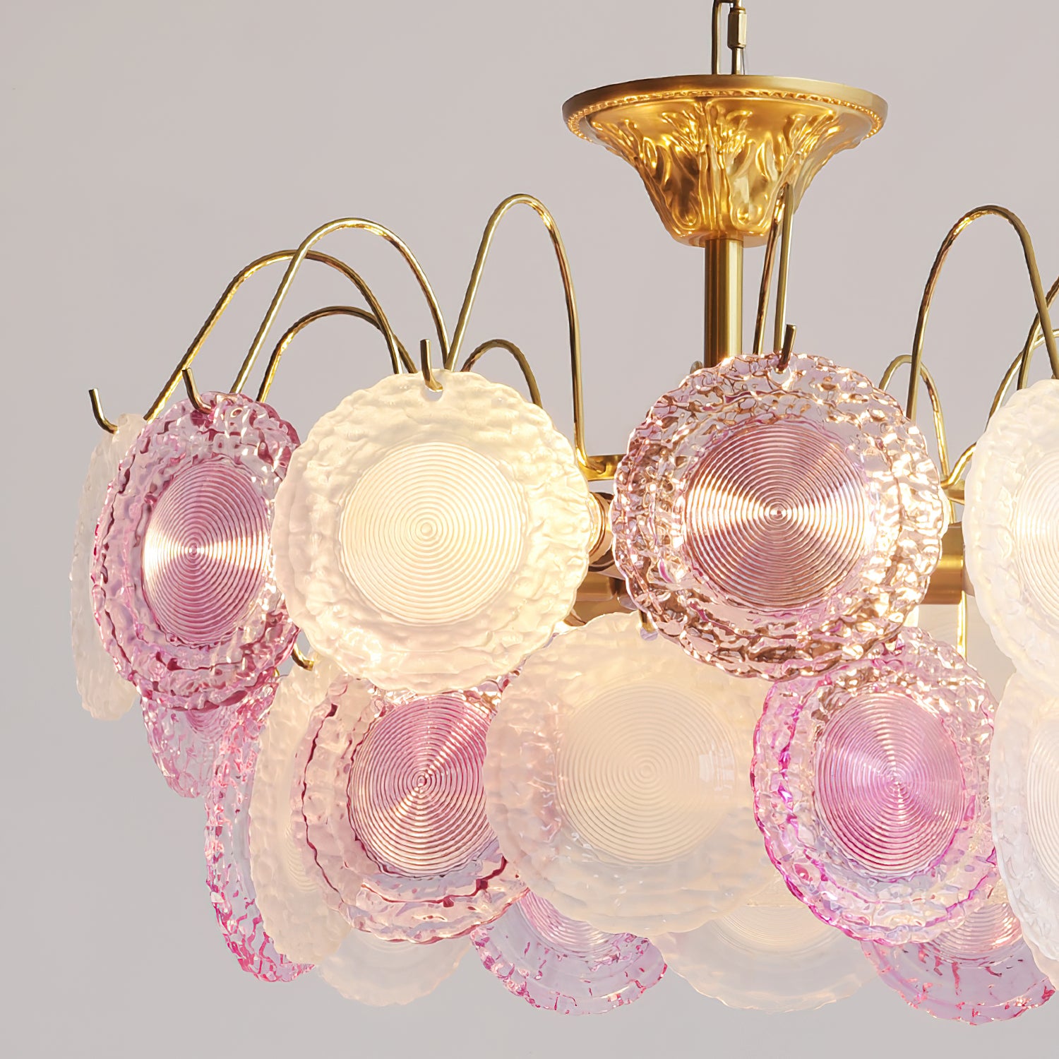 Nenufar Rainbow Chandelier - Elegant Crystal Ceiling Light Fixture for Living Room, Dining Room, Bedroom Decor | Modern Home Lighting Solution for Weddings & Interior Design