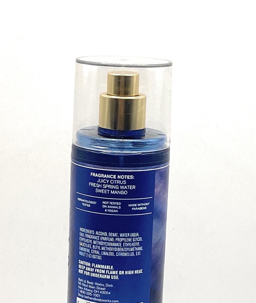 Bath & Body Works Midnight Blue Citrus Fine Fragrance Mist - 8 fl oz Refreshing Body Spray for Women | Long-Lasting Citrus Scent for Daily Use, Work & Night Out