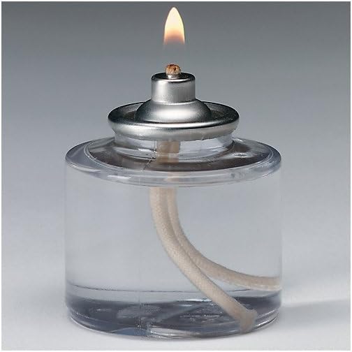 D'light Online HD26 Disposable Liquid Candles - 26 Hours Burn Time, Clear Plastic Fuel Cells (Set of 60) for Wedding Centerpieces, Restaurant Table Decor, Emergency Lighting & Romantic Ambiance