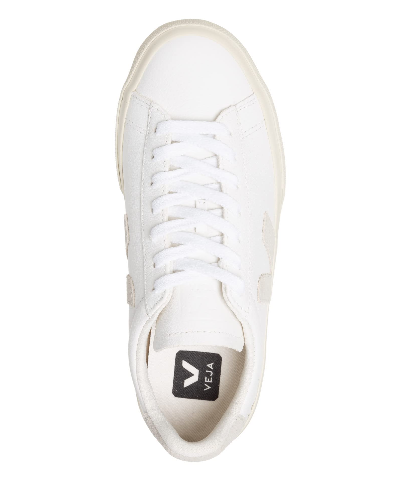 Veja Women's Campo Sneakers - Black & White Leather Vegan Sneakers for Casual Wear & Everyday Comfort | Eco-Friendly Fashion Shoes for Walking, Work & Travel