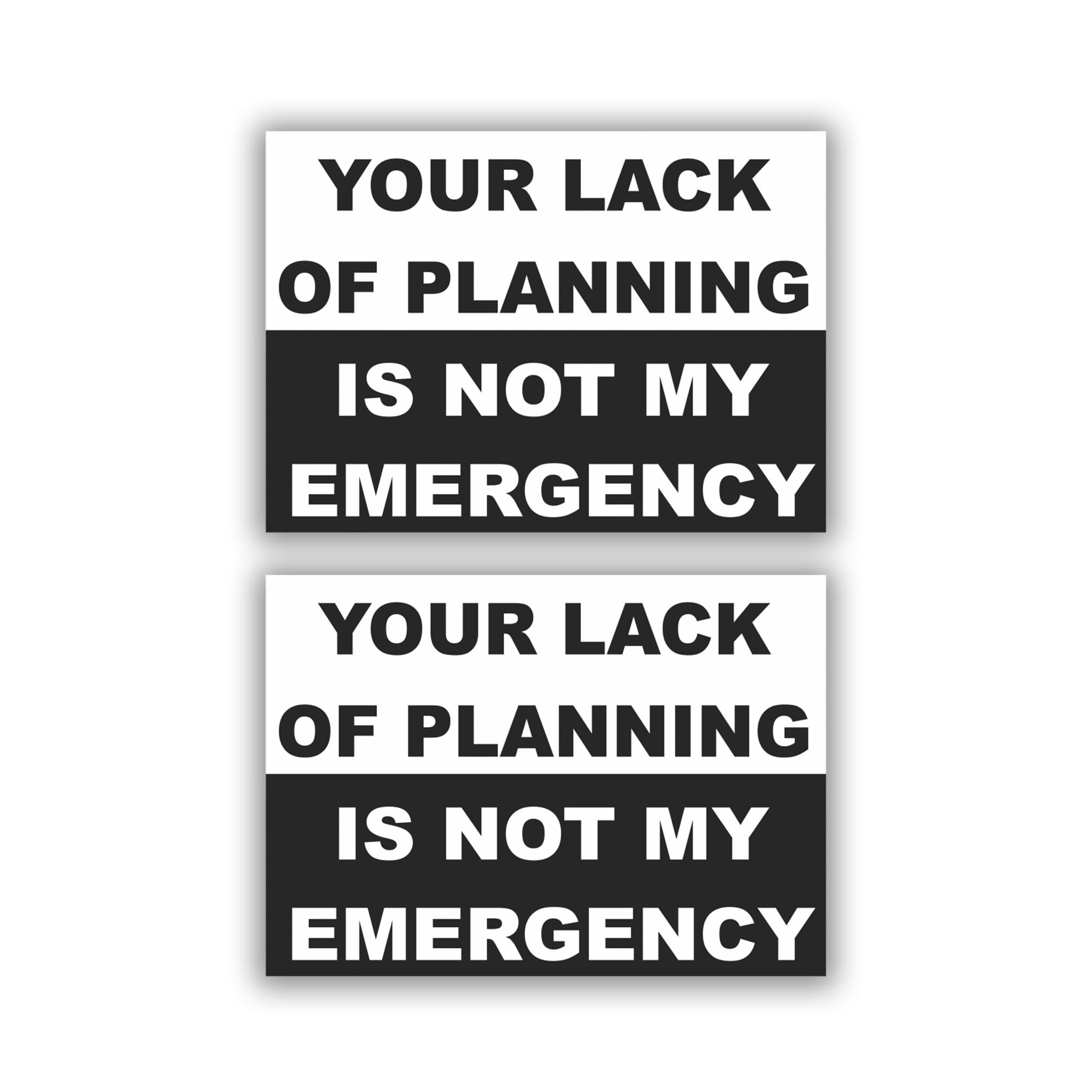 Kramer Sticker - 'Lack of Planning' Vinyl Decal for Car, Laptop, Helmet - Funny Office & Road Trip Accessory