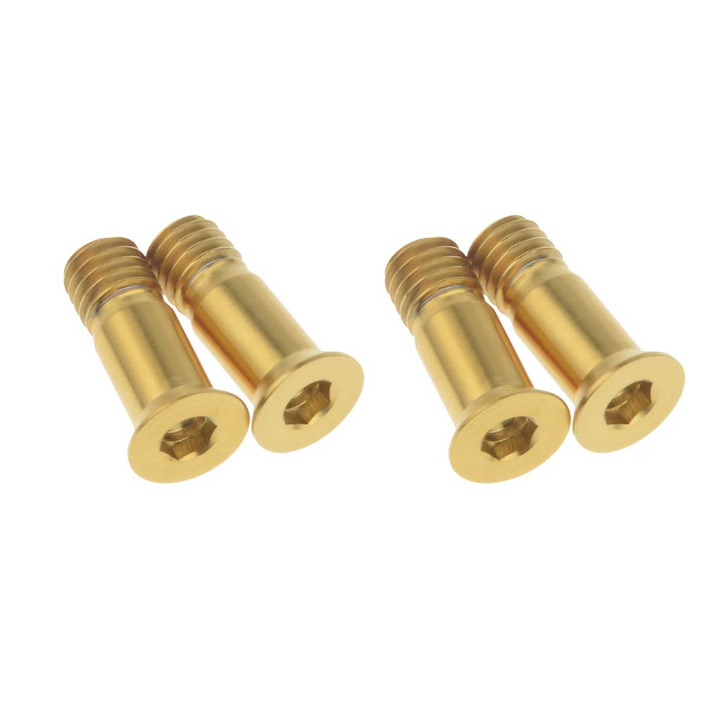 Titanium M5x14.5mm Bike Bolts - Allen Screws for Rear Derailleur Jockey Wheel - Cycling Parts (Pack of 4) for MTB & Road Bikes