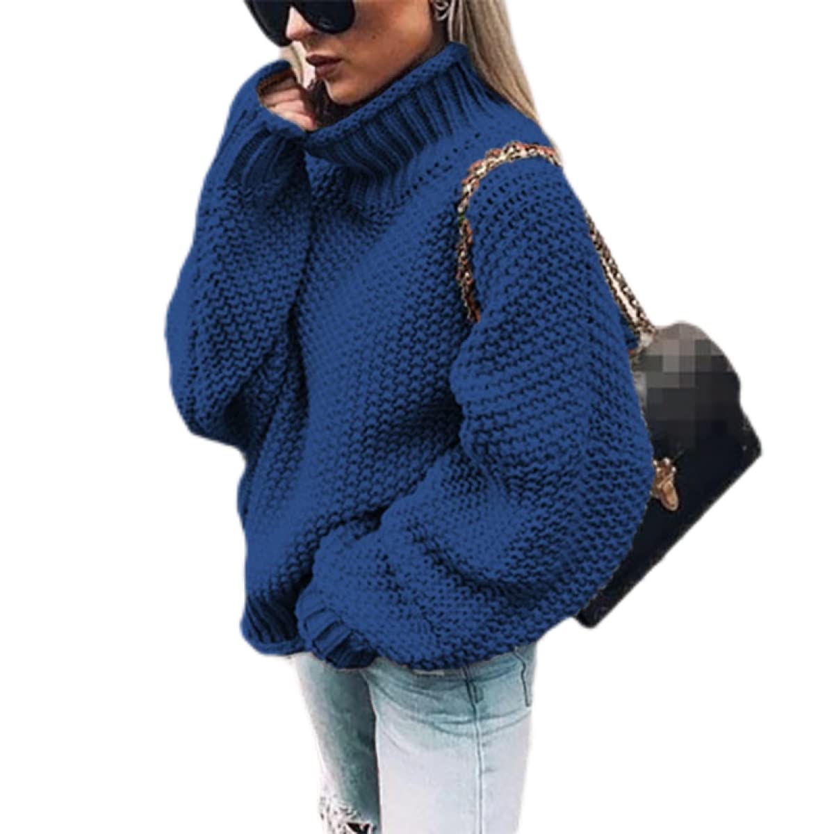 Bartira Women's Chunky Knit Turtleneck Sweater - Casual Loose Pullover for Fall & Winter | Cozy Jumper for Work, Travel & Everyday Wear