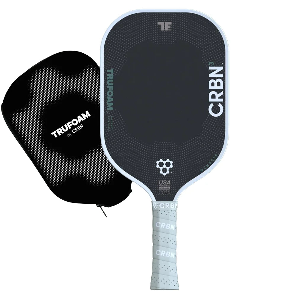 CRBN 3 Trufoam Genesis Pickleball Paddle - Premium Carbon Fiber Paddle for Power & Control | Perfect for Competitive Play & Recreational Games